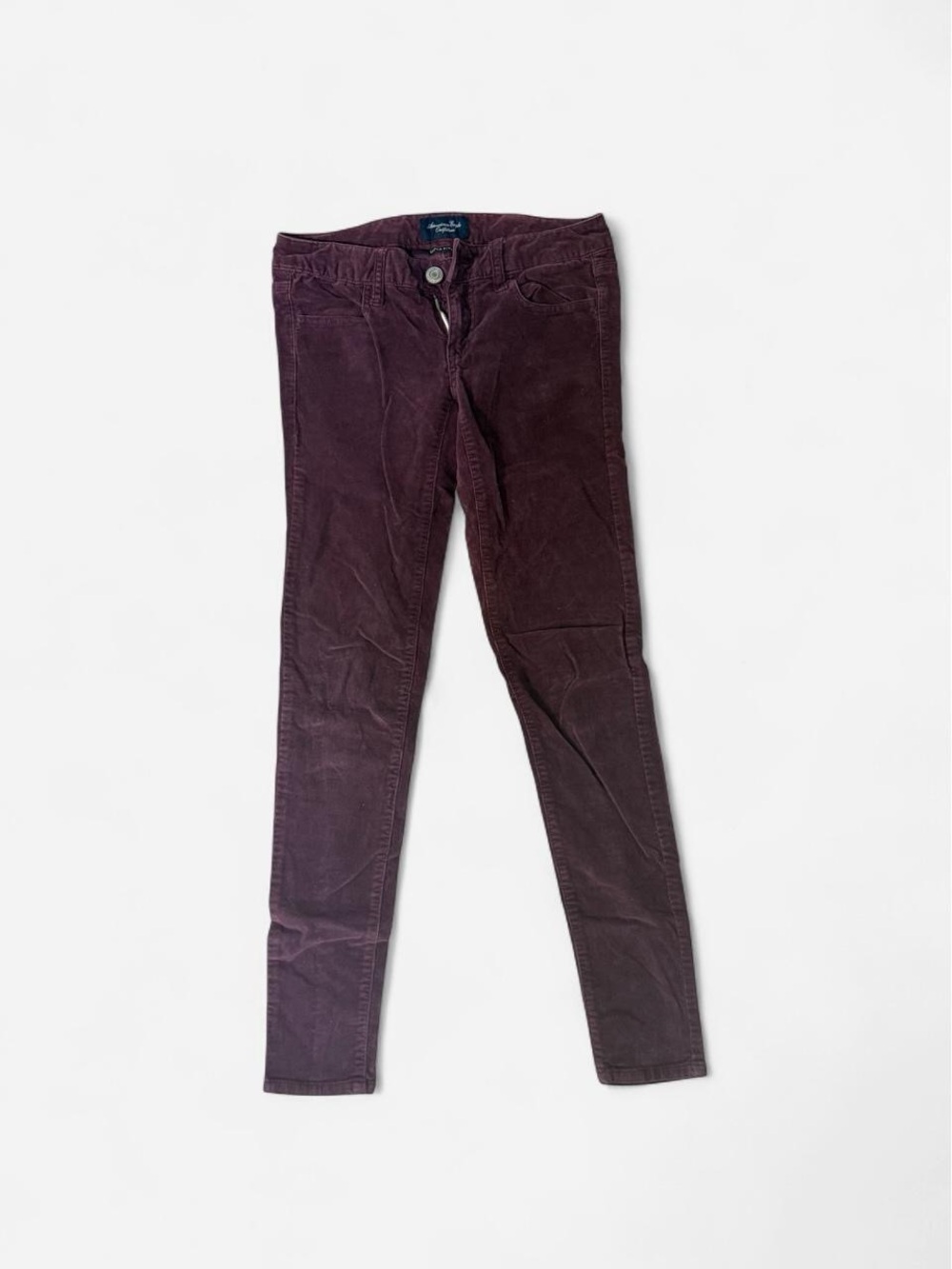 American Eagle Outfitters Skinny Corduroy Jeans in Plum
